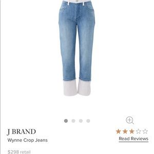 J brand cropped jeans
